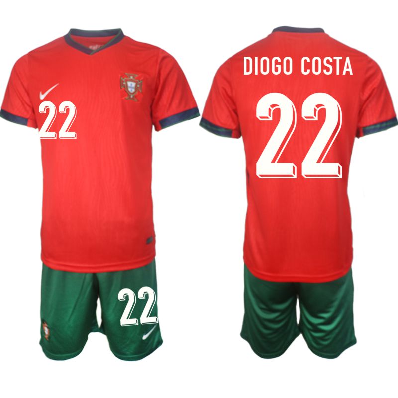 Men 2024-2025 Season Portugal home red 22 Soccer Jersey